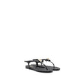 Chanel size 38 camellia leather Sandals black L