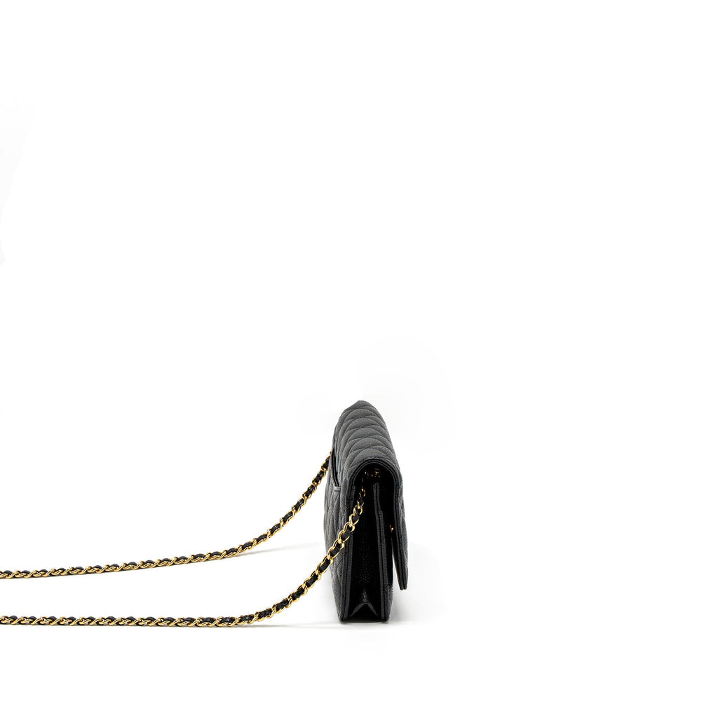 Chanel Classic Wallet On Chain Caviar Black