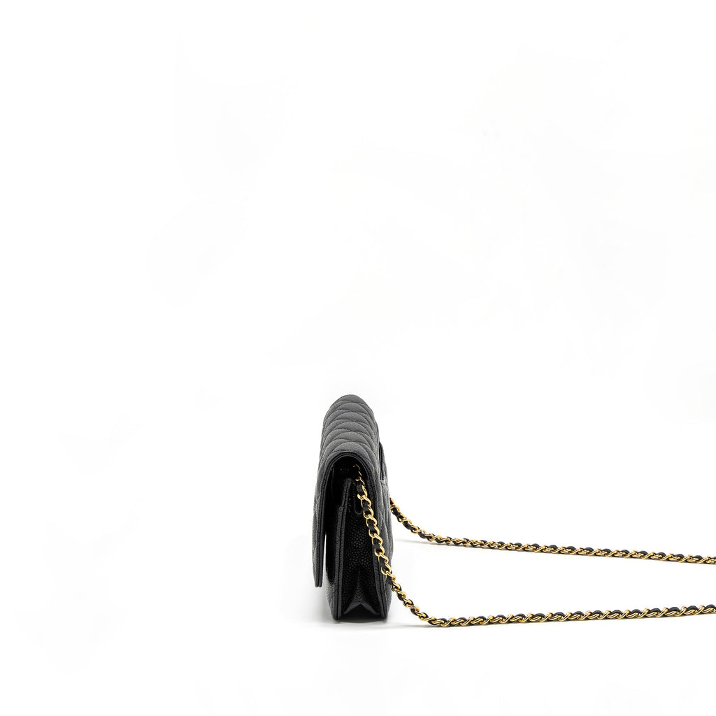 Chanel Classic Wallet On Chain Caviar Black