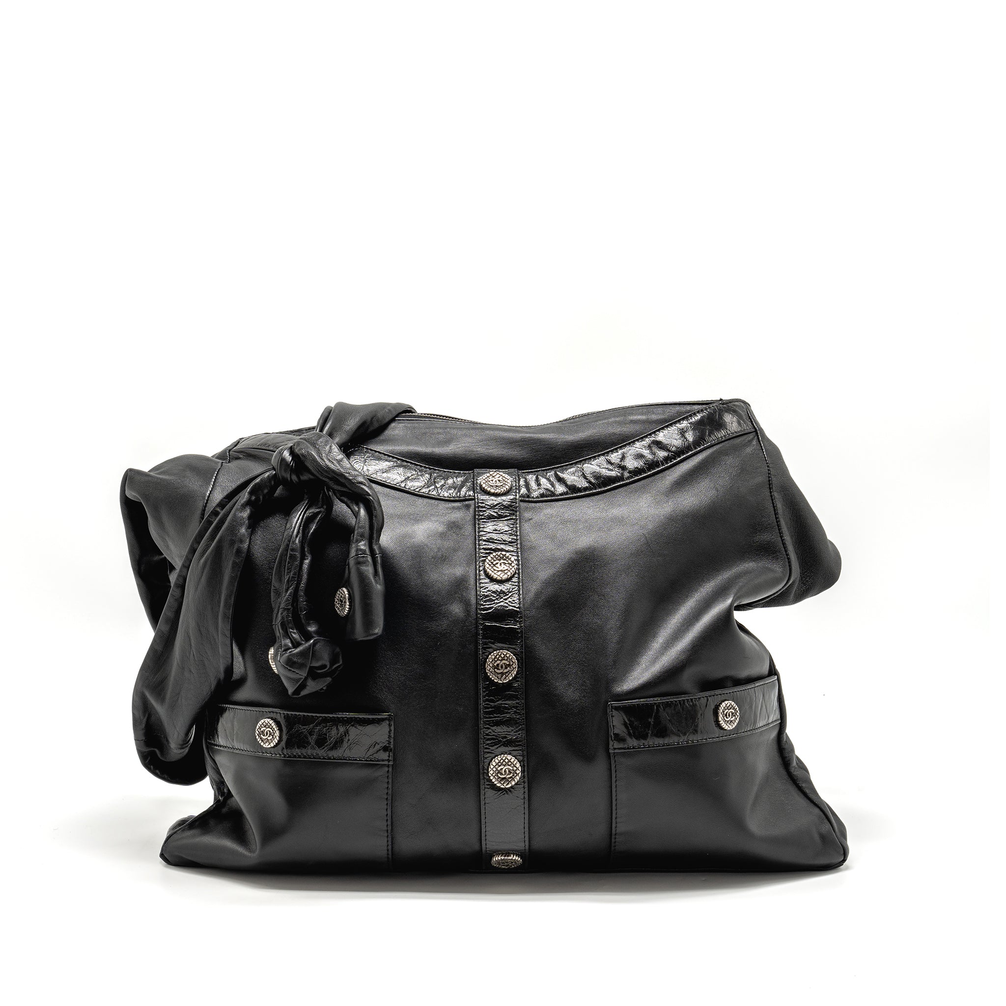 Chanel Tie on Girl Bag Lambskin Black