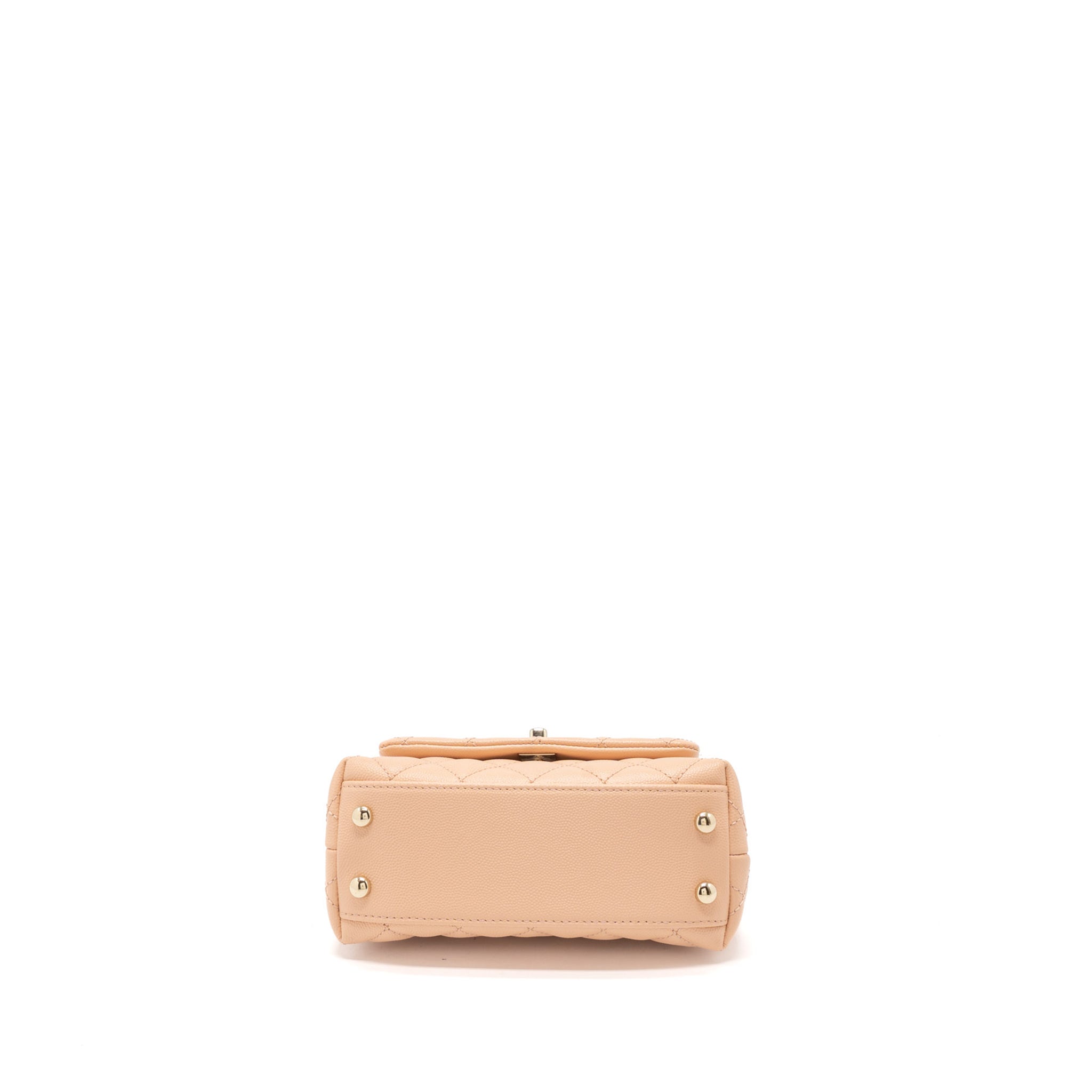 Chanel Mini Coco Handle Bag Caviar Light Pink L
