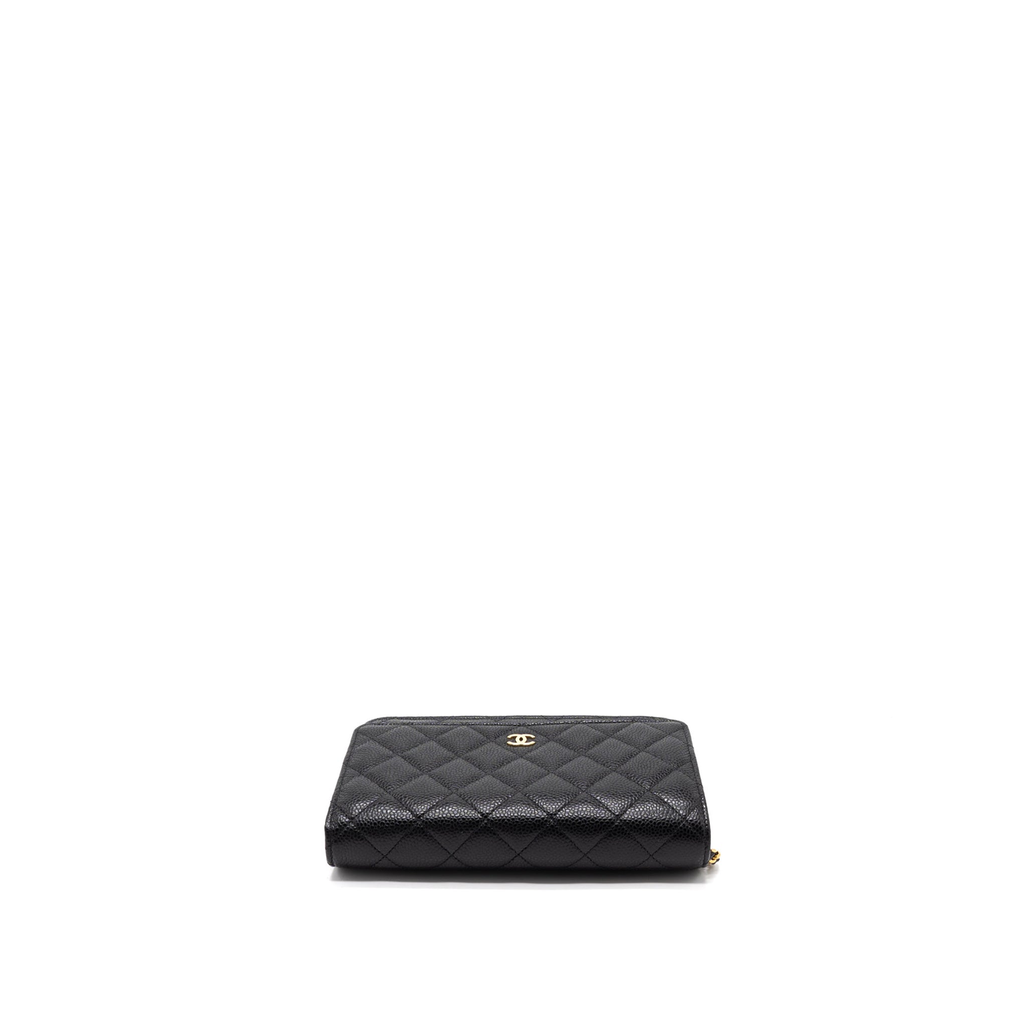Chanel Classic Wallet on Chain Caviar Black  (Microchip)