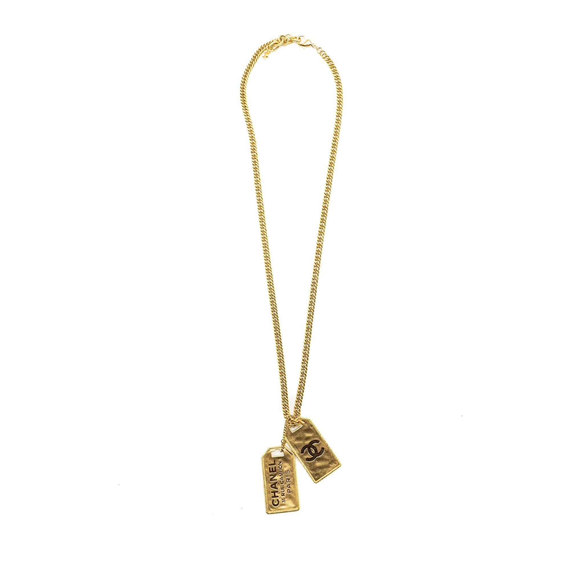 Chanel 31 Rue Cambon necklace gold tone