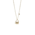 Chanel Micro Bag Necklace Pearl/ Crystal L