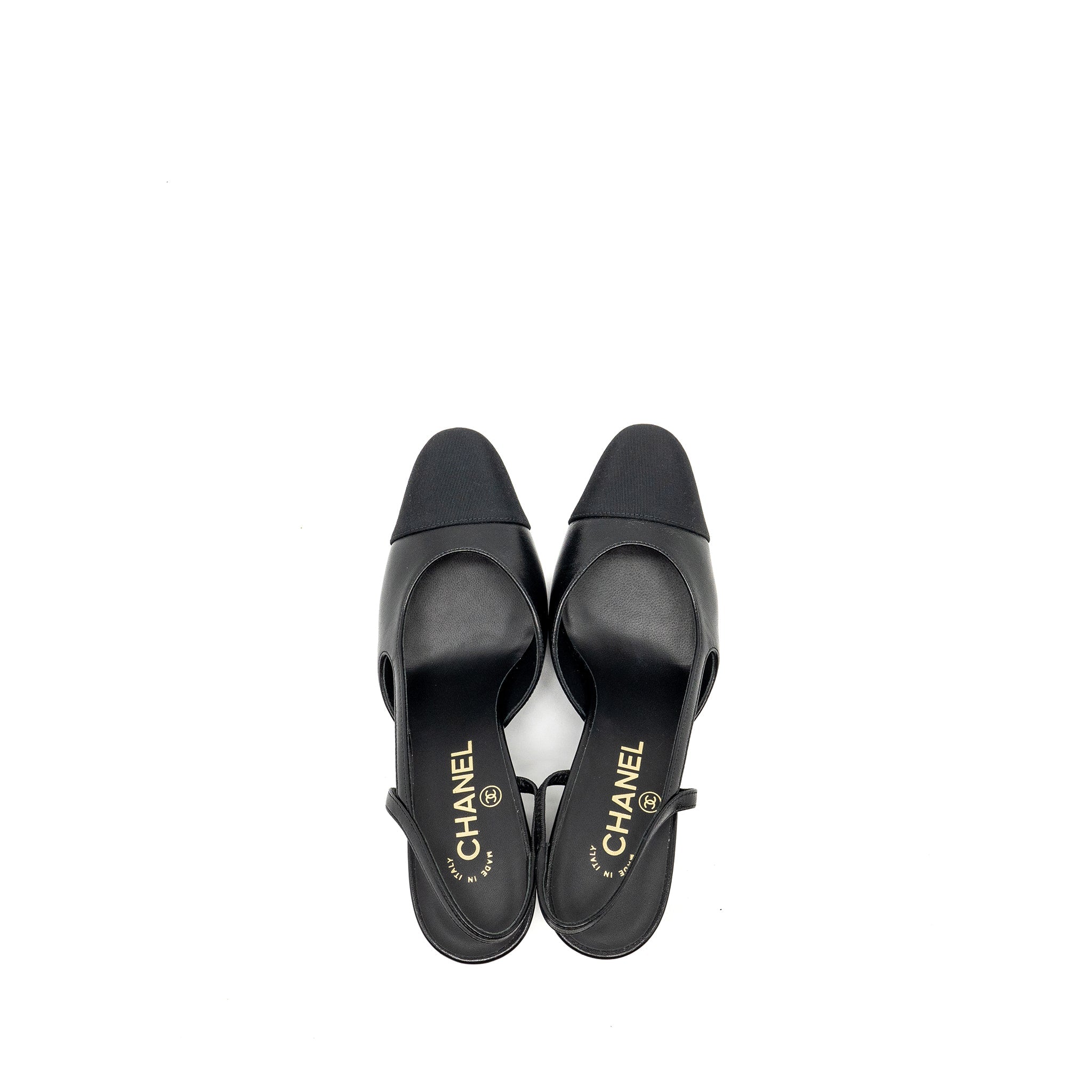 Chanel Size 37 SlingBack Black