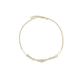 Chanel 21k Size 75 Chain Belt/Fancy Belt Pearl/Crystal Light Gold Tone