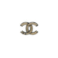 Chanel CC logo Brooch Acrylic Black L