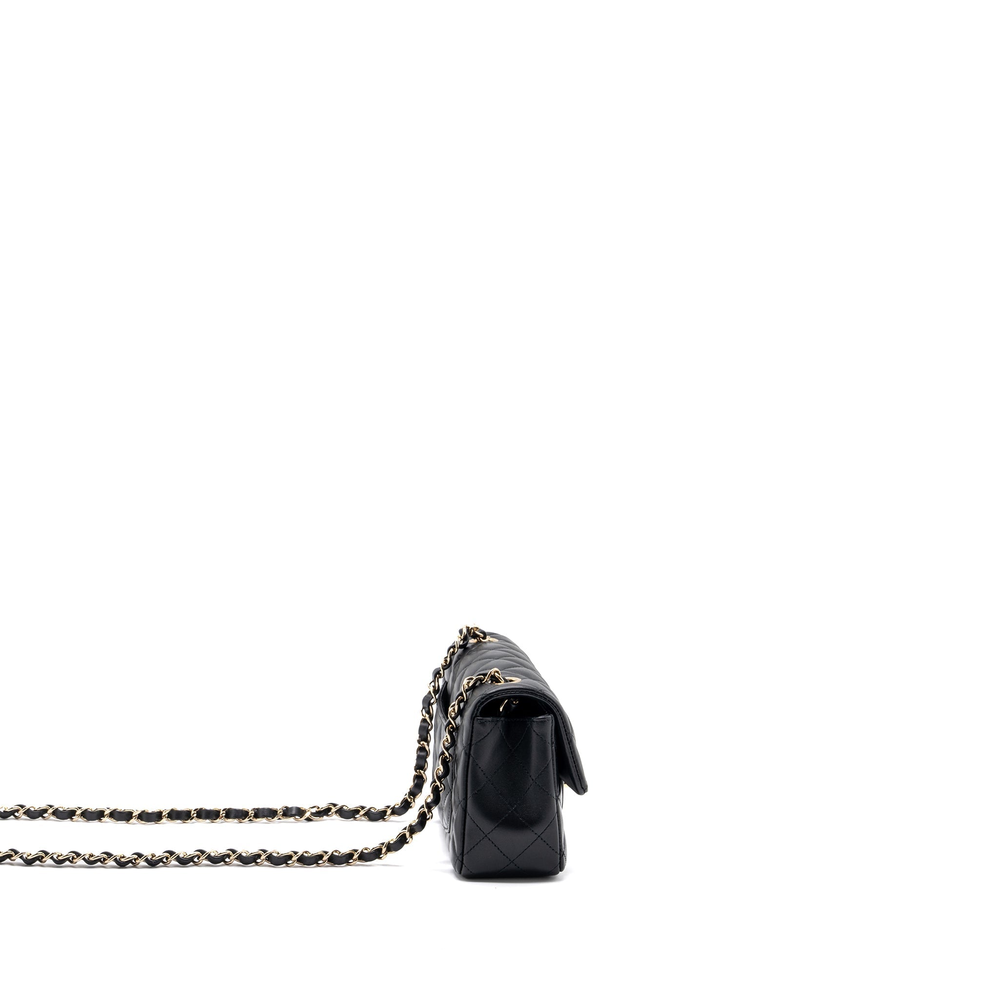 Chanel mini rectangular Flap Bag Lambskin Black L
