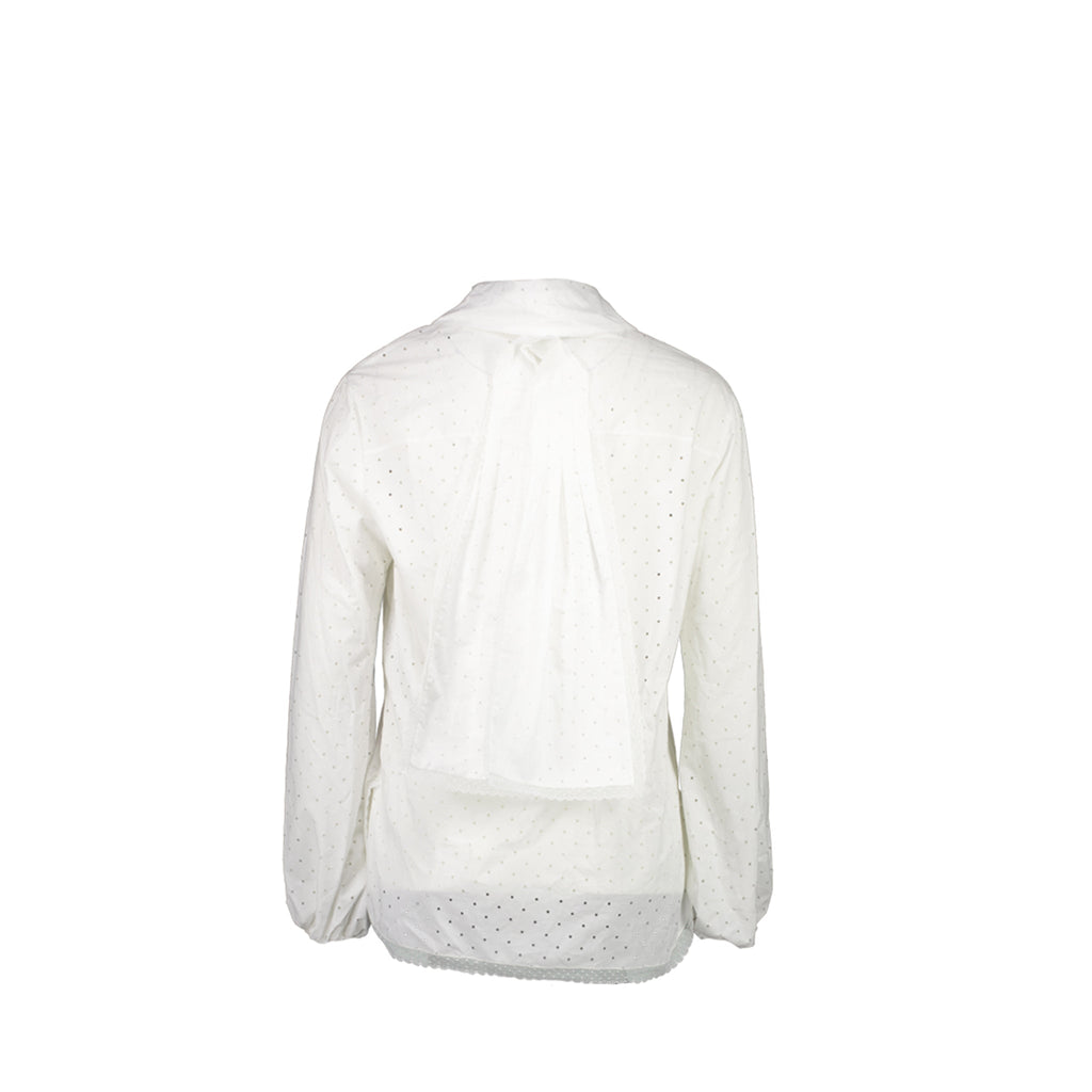 Chanel size 34 23S blouse shirt cotton white