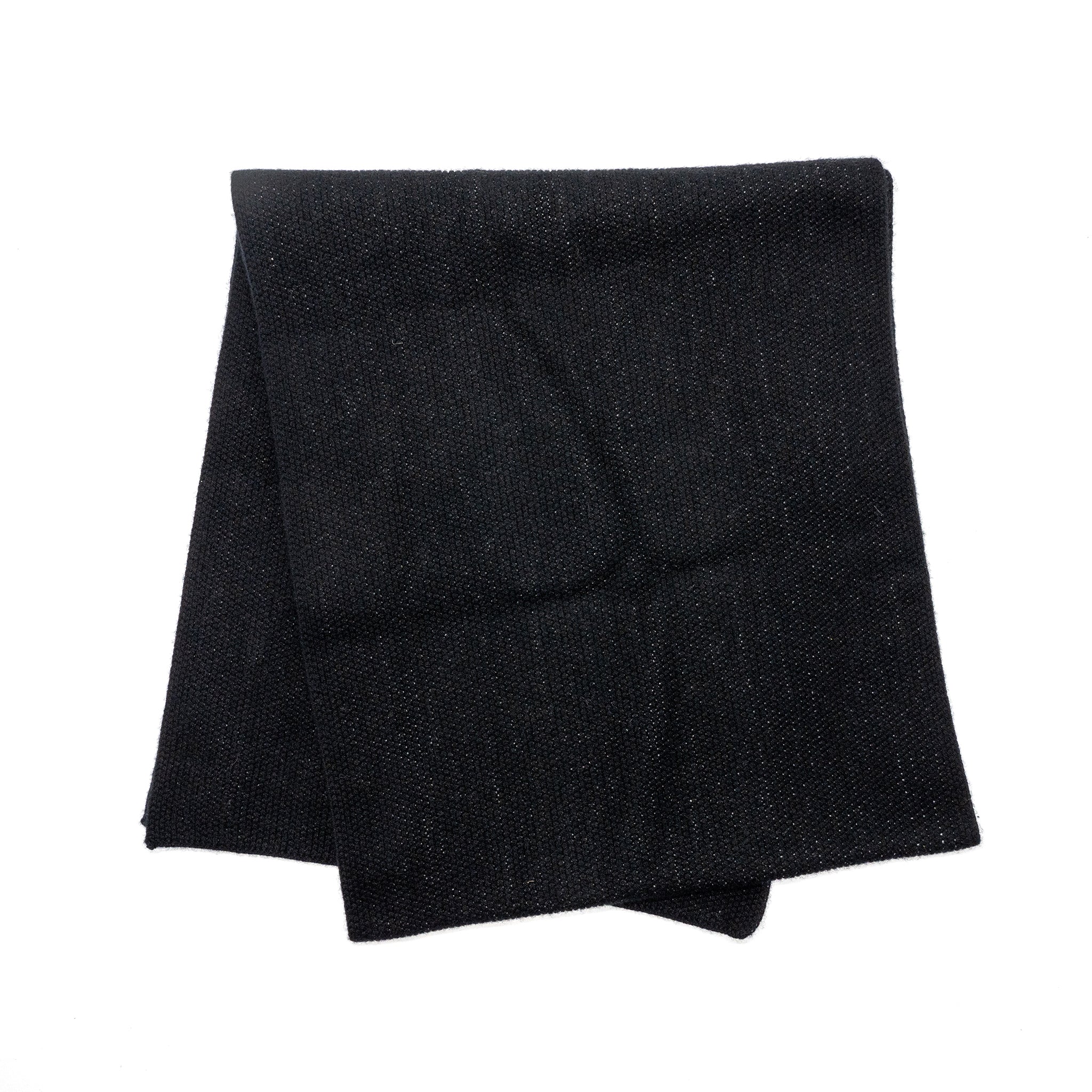 Chanel Letter Scarf Cashmere Black/White