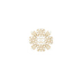 Chanel CC Logo Square Brooch With Pearl / Crystal L