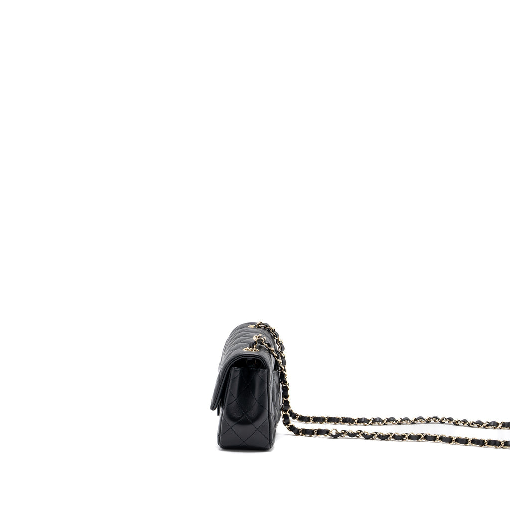 Chanel mini rectangular Flap Bag Lambskin Black L