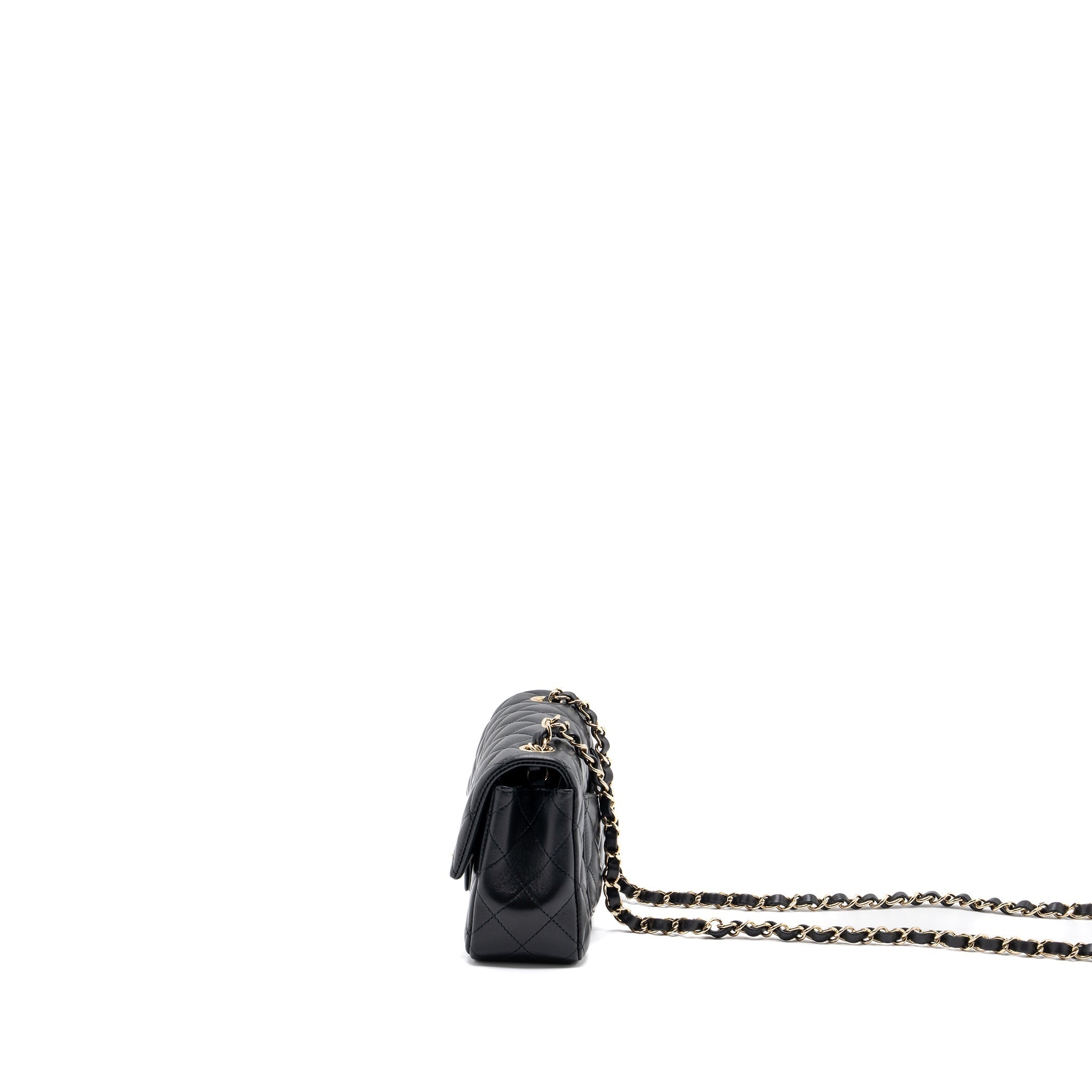 Chanel mini rectangular Flap Bag Lambskin Black L