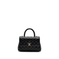 Chanel small coco handle caviar black L (microchip)