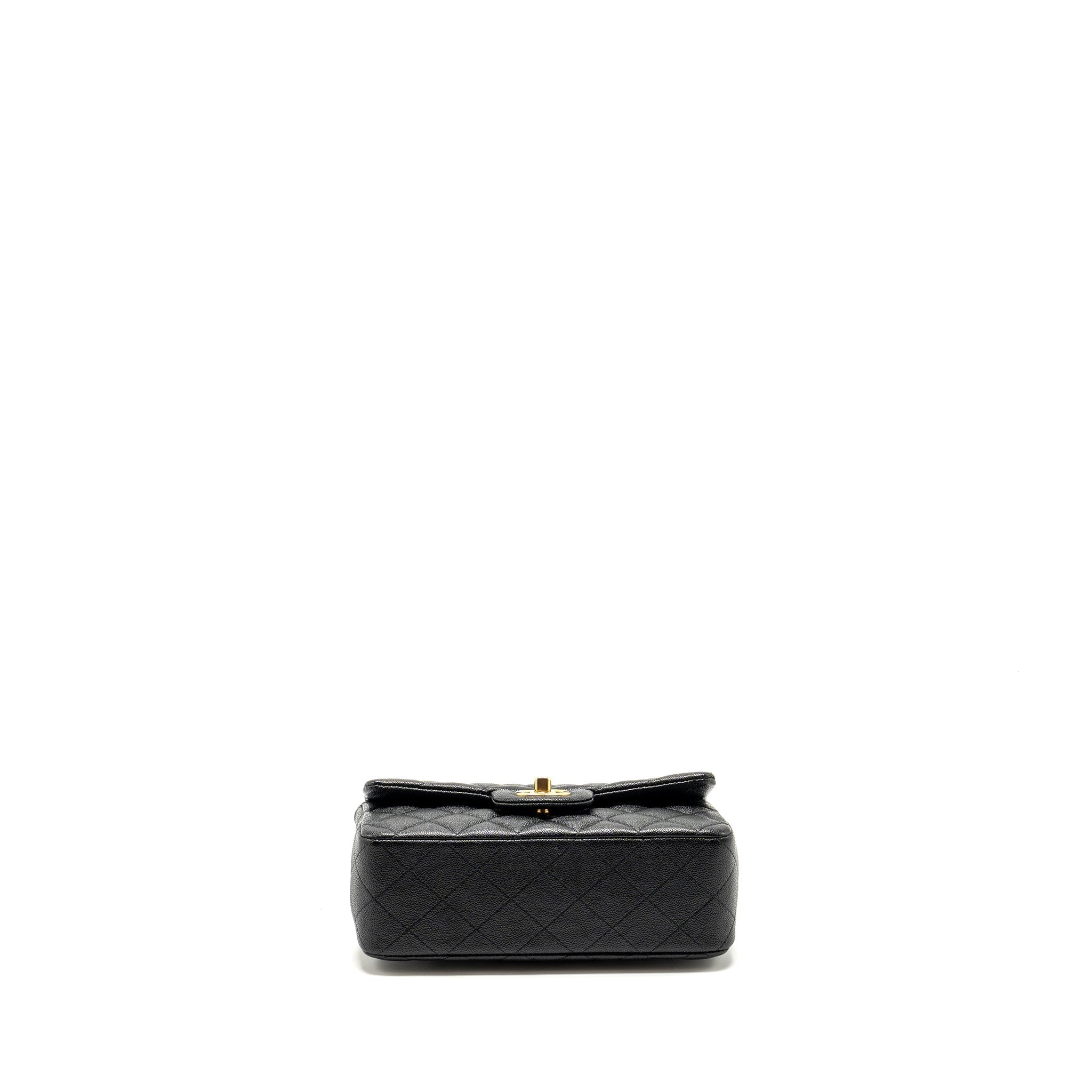 Chanel Top Handle Mini Rectangular Flap Bag Caviar Black