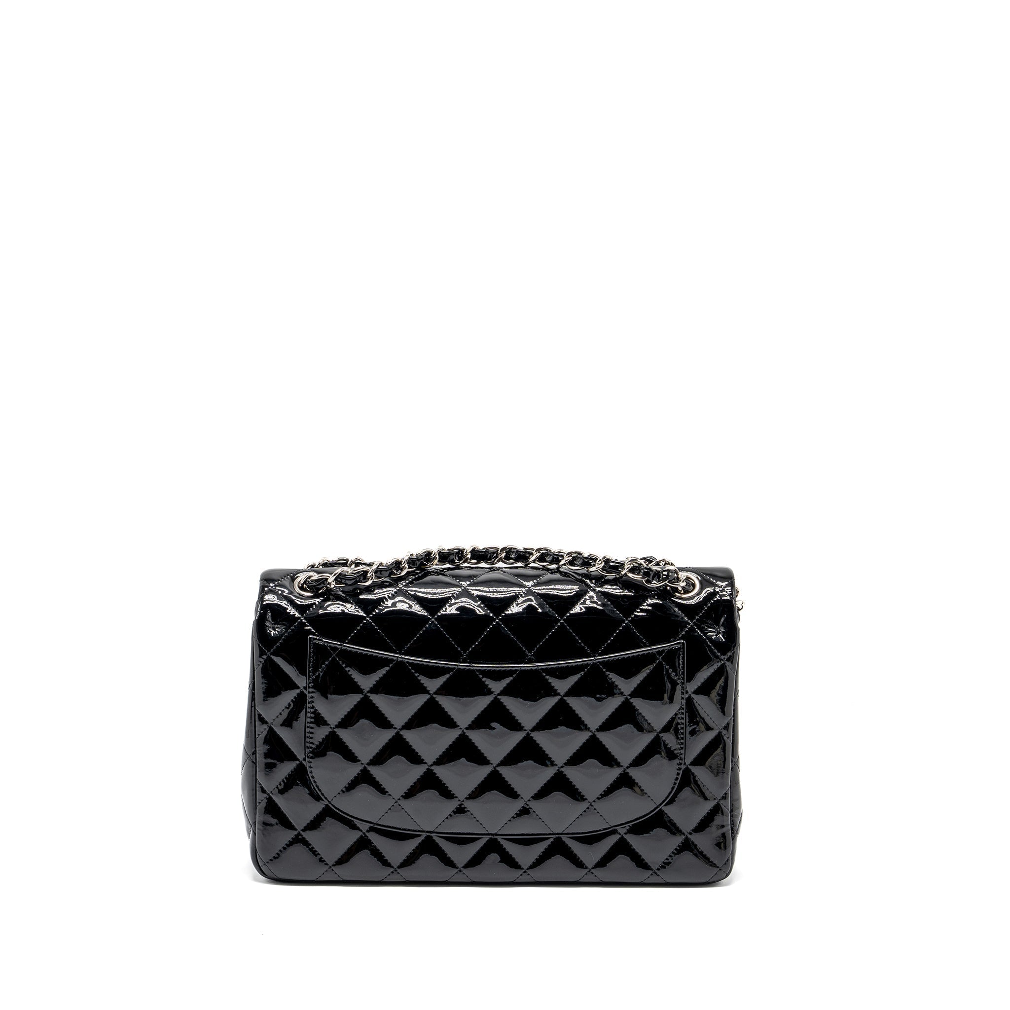Chanel Jumbo Classic Double Flap Bag Patent Black