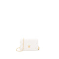 Chanel Pearl Crush Wallet on Chain Lambskin White Brushed  (Microchip)