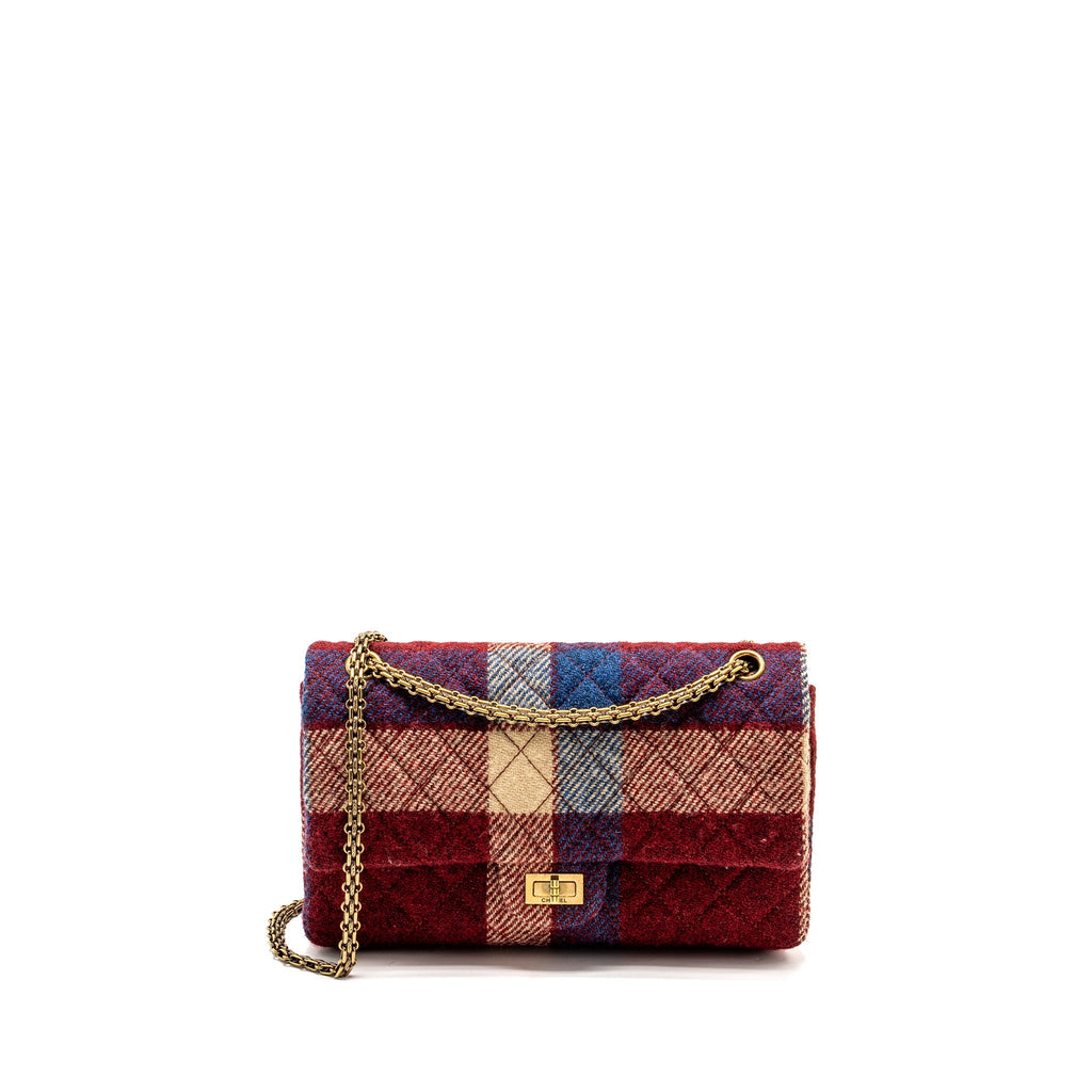 Chanel Large 2.55 226 Reissue Double Flap Bag Fabric Multicolour
