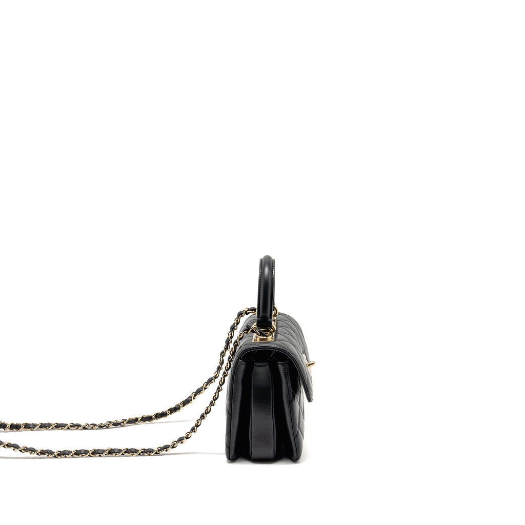 Chanel 24s Mini Trendy CC Lambskin Black L(microchip)