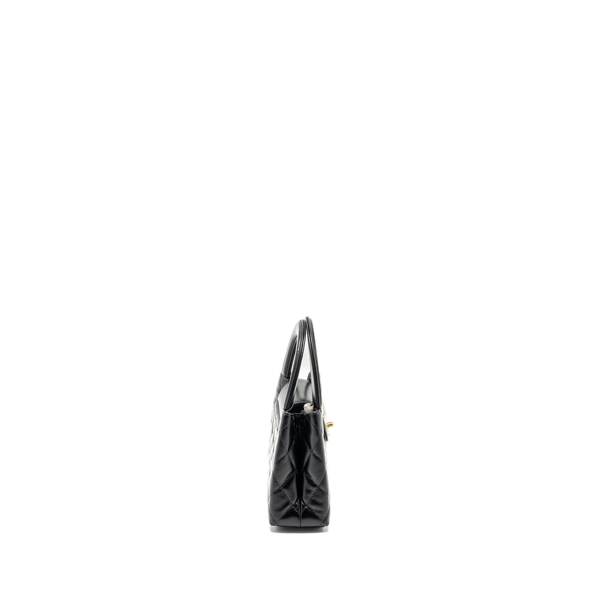 Chanel Mini Kelly Shopping Tote Bag Calfskin Black  (Microchip)