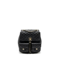 Chanel 23A Triple Pack Backpack Calfskin Black L (microchip)