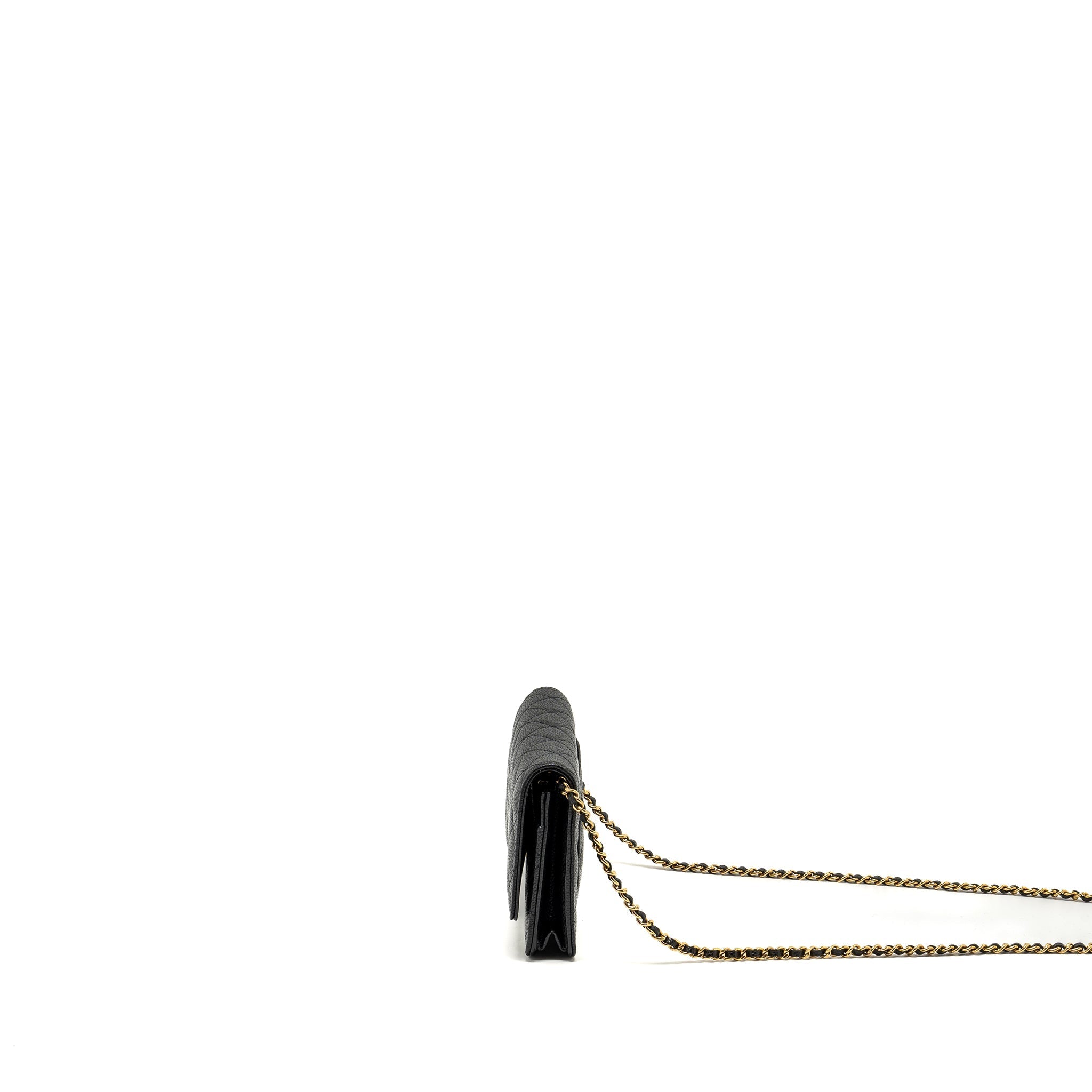 Chanel Classic Wallet on Chain Caviar Black  (Microchip)