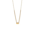 Chanel Coco Crush Necklace Quilted Motif Yellow Gold