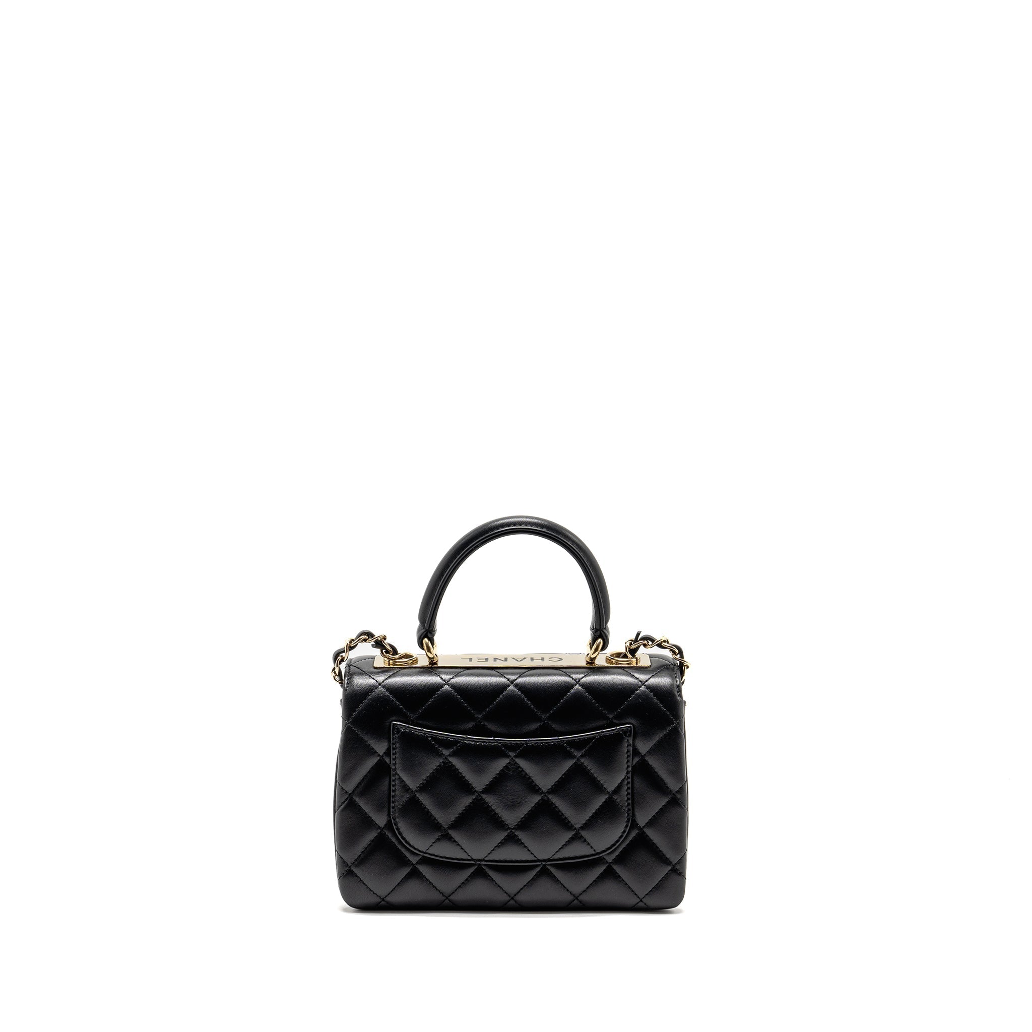 Chanel 24s Mini Trendy CC Lambskin Black L(microchip)