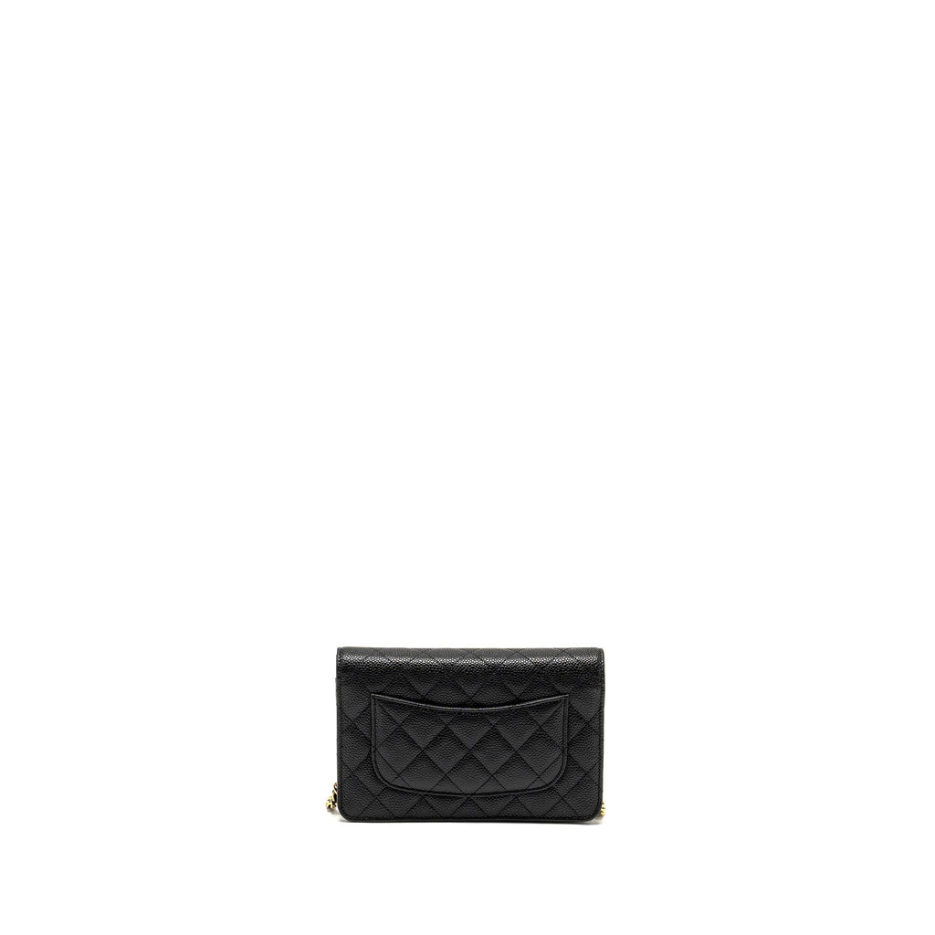 Chanel Classic Wallet on Chain Caviar Black  (Microchip)