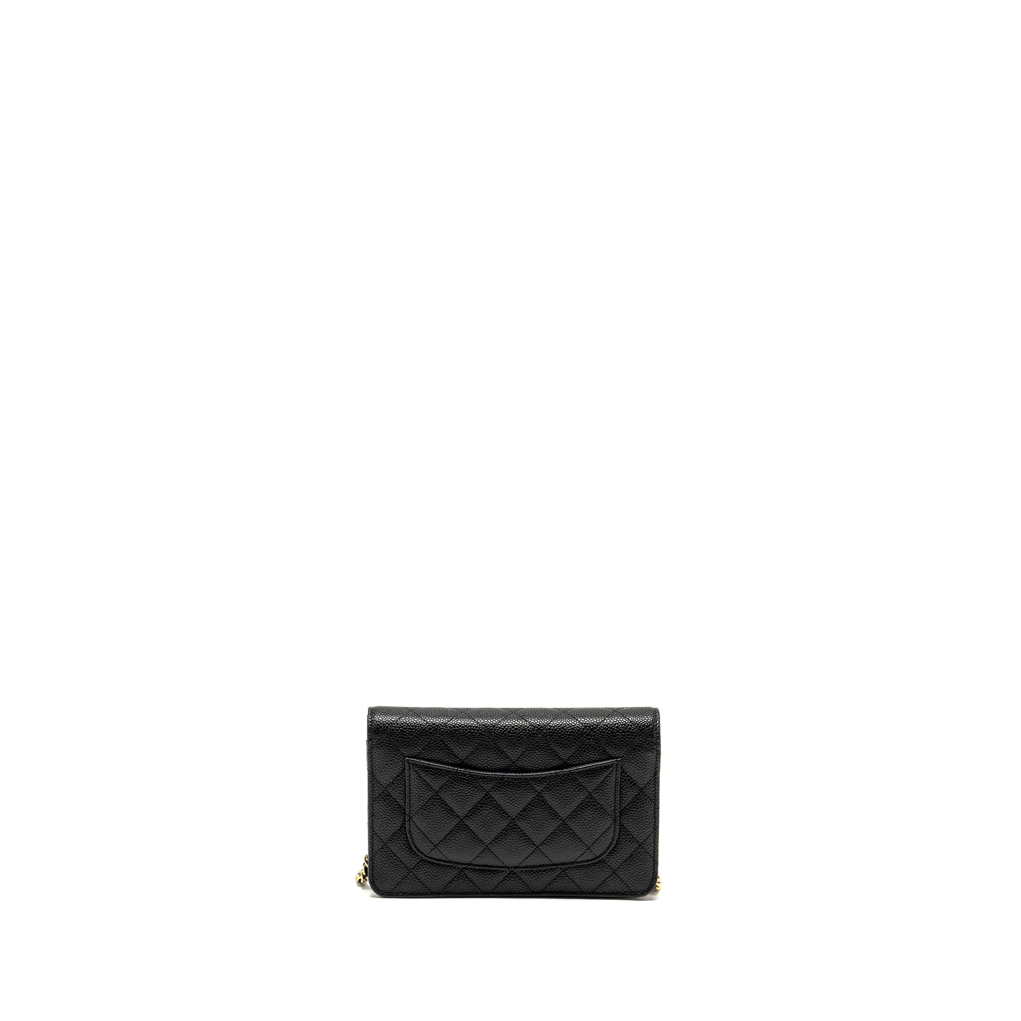 Chanel Classic Wallet on Chain Caviar Black  (Microchip)