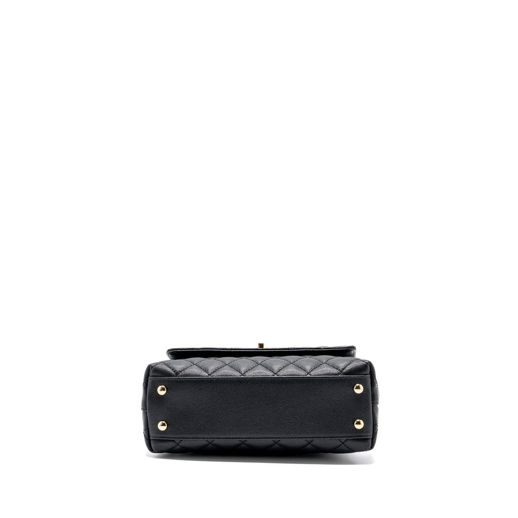 Chanel small coco handle caviar black L (Microchip)