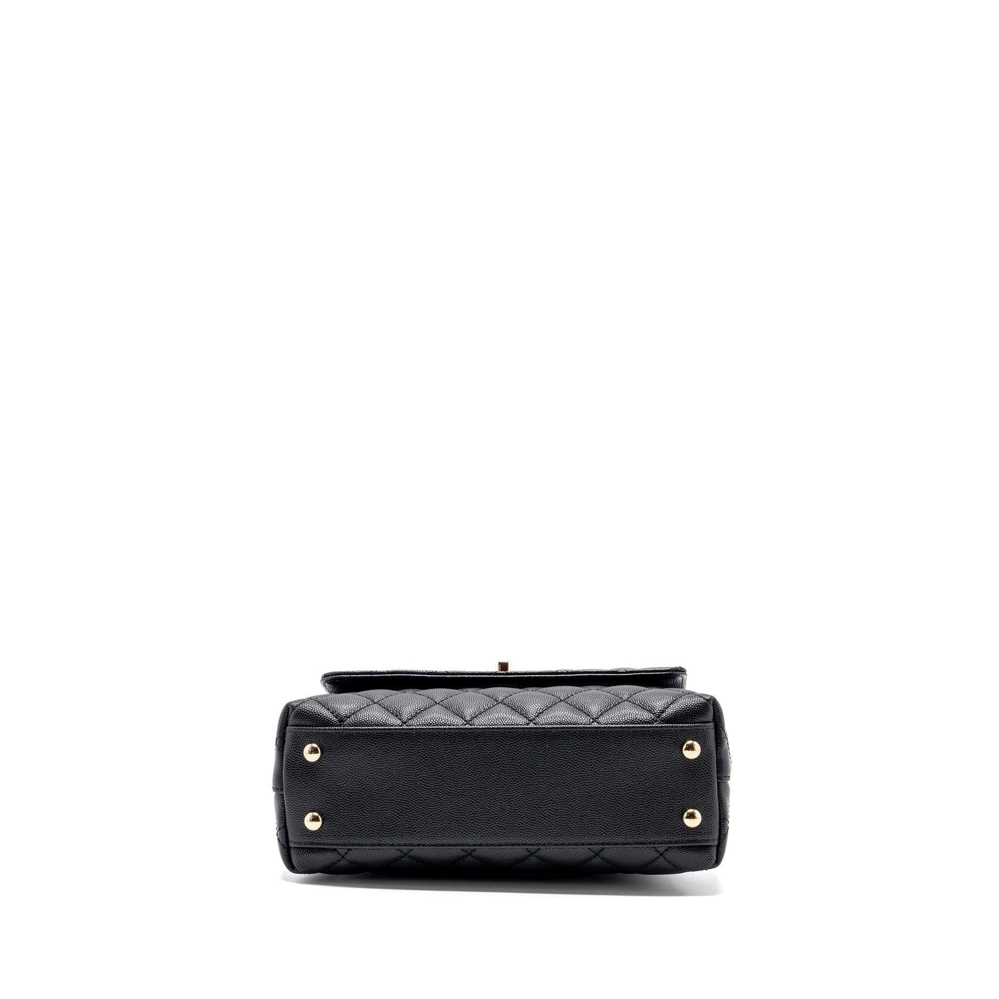 Chanel small coco handle caviar black L (Microchip)