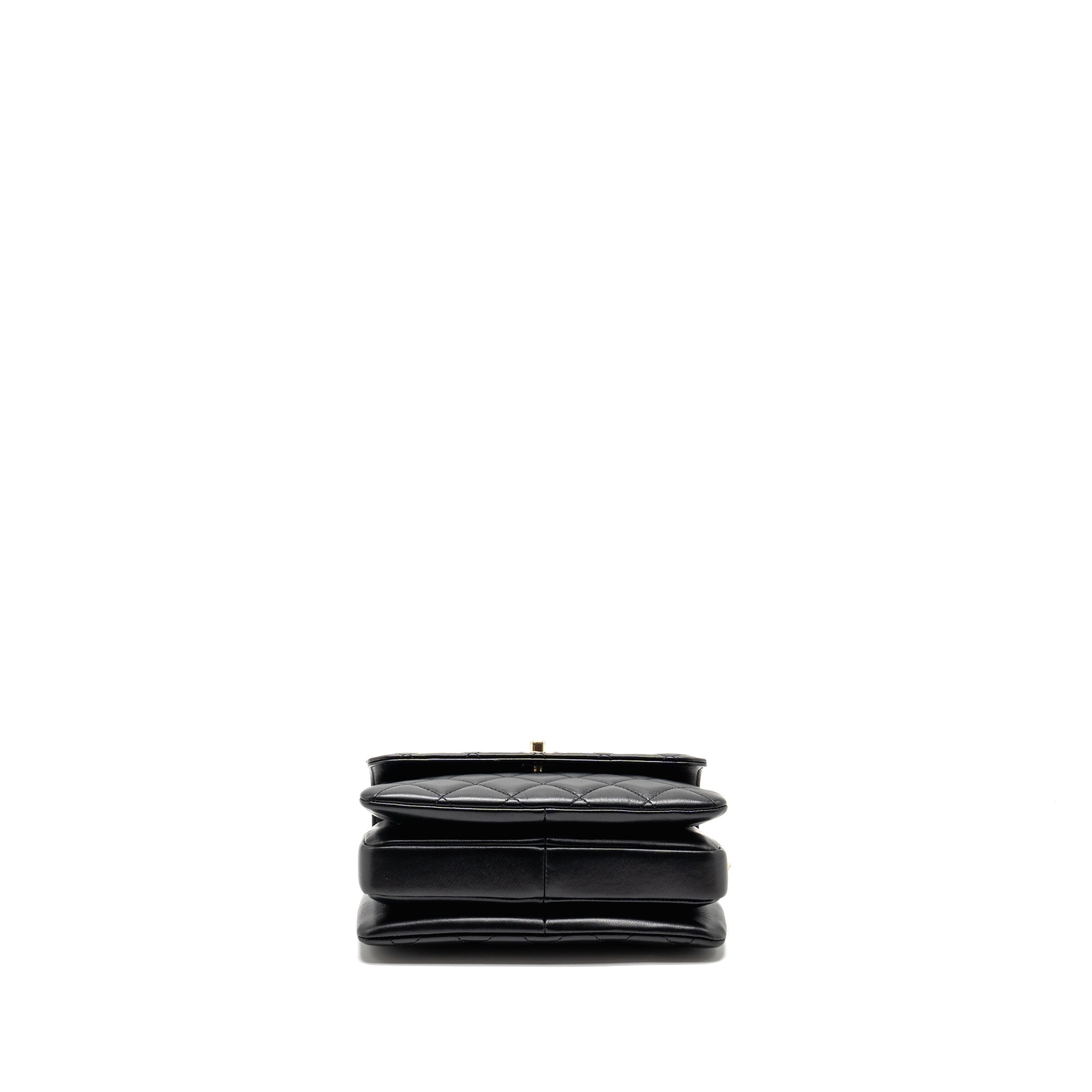 Chanel 24s Mini Trendy CC Lambskin Black L(microchip)