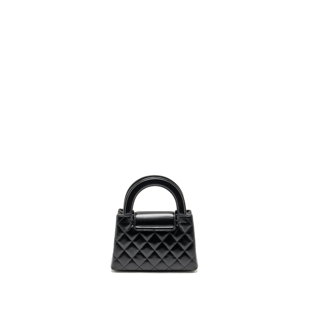 Chanel Mini Kelly Shopping Tote Bag Calfskin Black  (Microchip)
