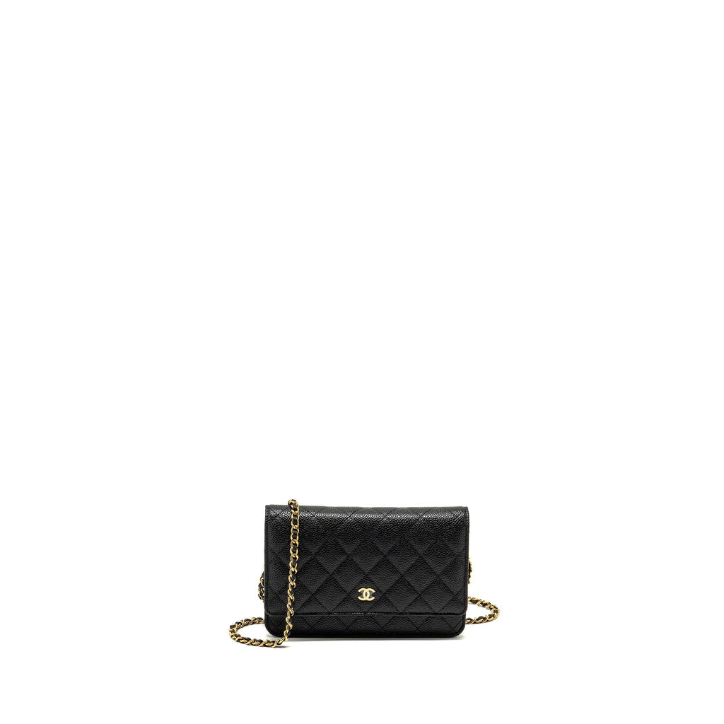 Chanel Classic Wallet on Chain Caviar Black  (Microchip)
