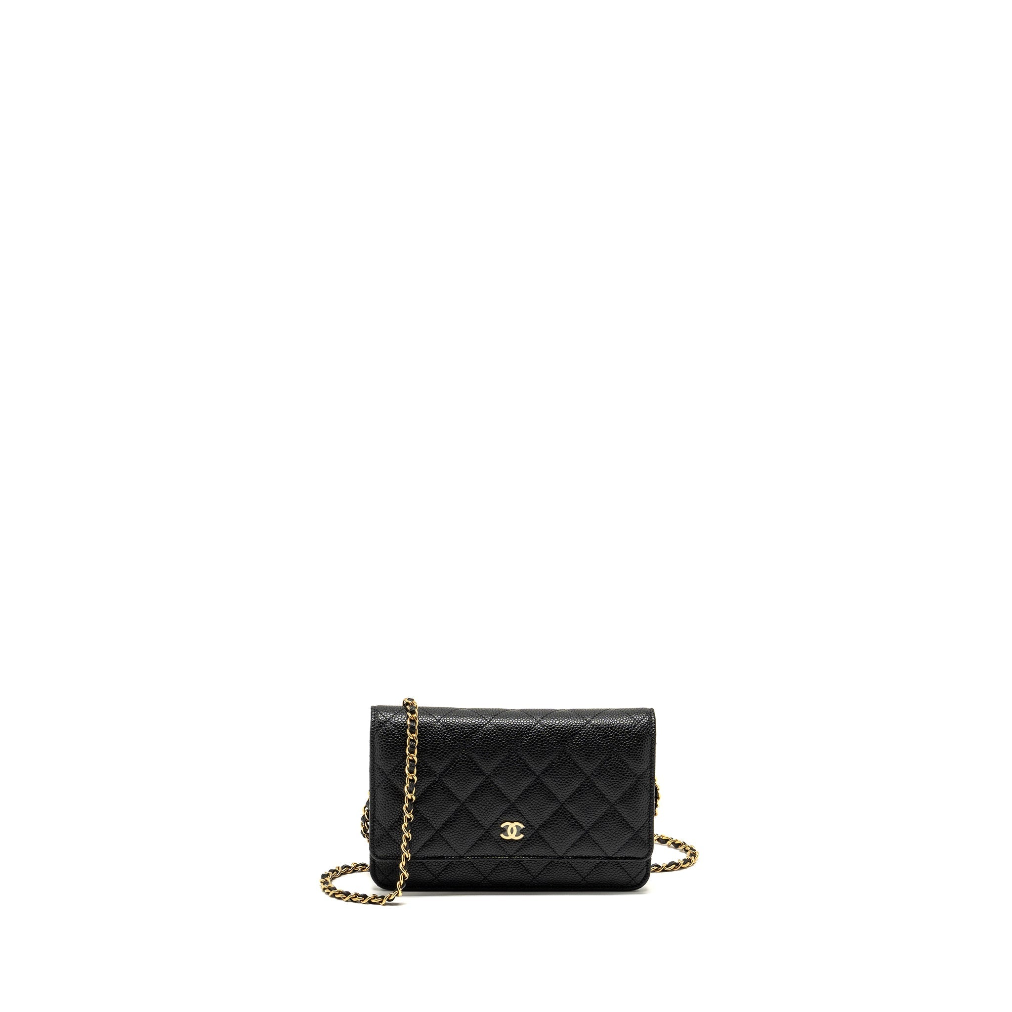 Chanel Classic Wallet on Chain Caviar Black  (Microchip)