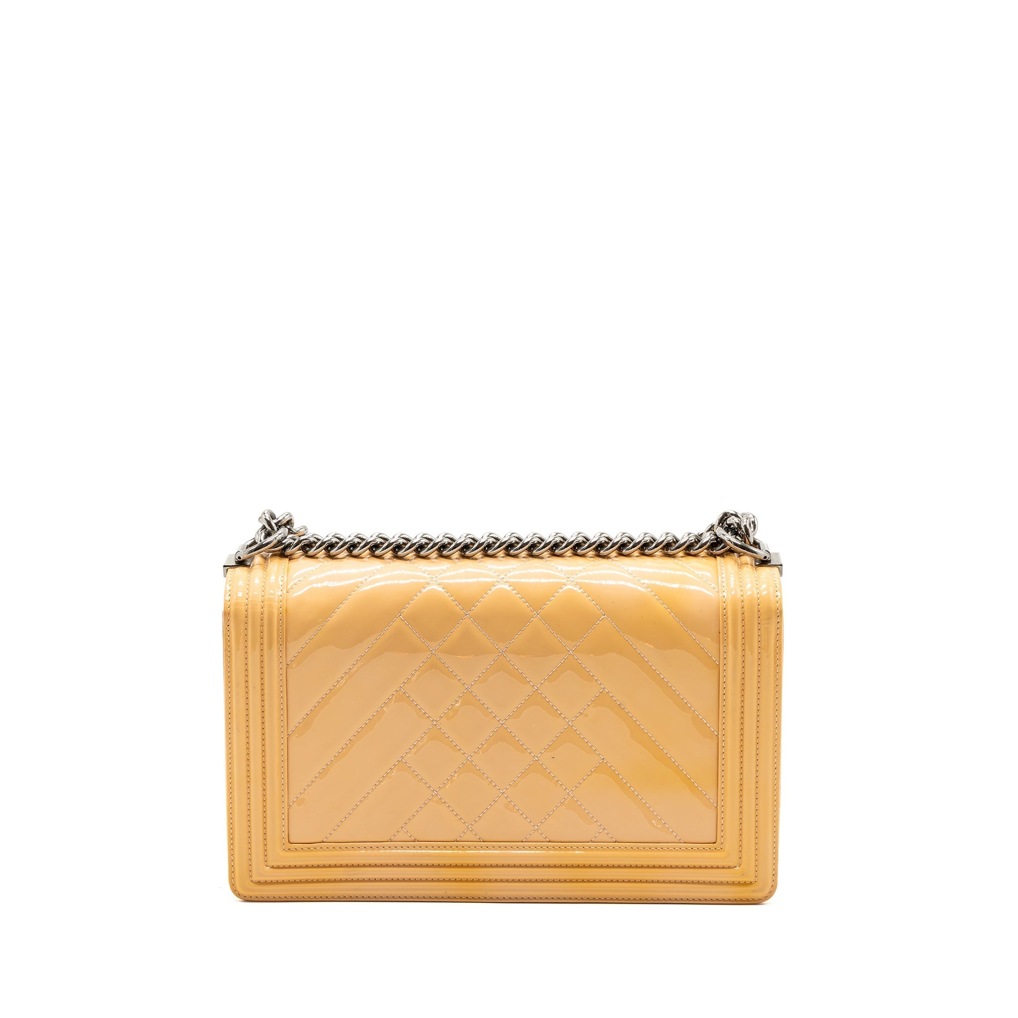 Chanel New Medium Boy Bag Patent Pink