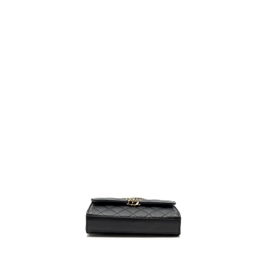 Chanel 23P Top Handle Mini Flap Bag Caviar Black L (Microchip)