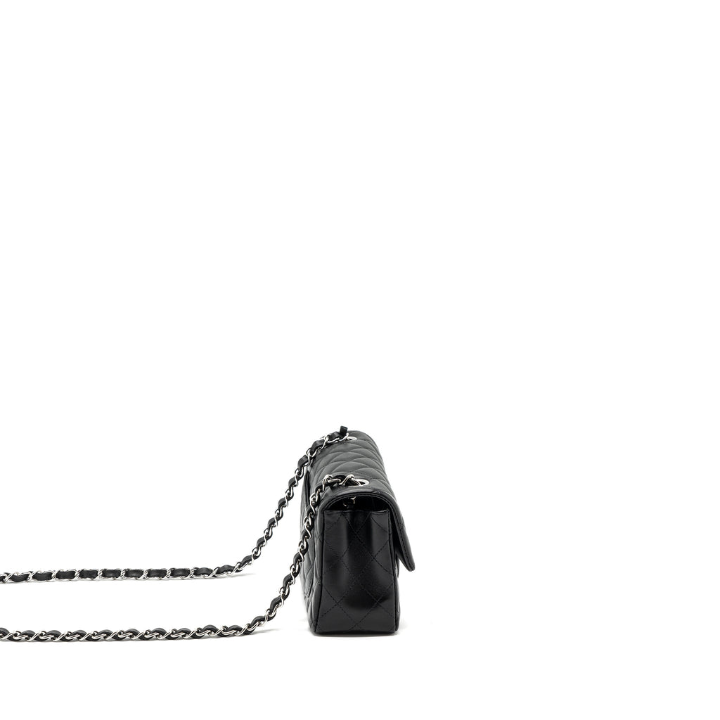 Chanel mini rectangular flap bag lambskin black  (MICrochip)
