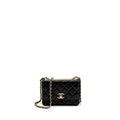 Chanel Mini Trendy CC Wallet on Chain Lambskin Black L (Microchip)