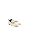 Chanel Size 39 loafer with charm leather white