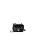 Chanel Classic Mini Square Flap Bag Patent Black