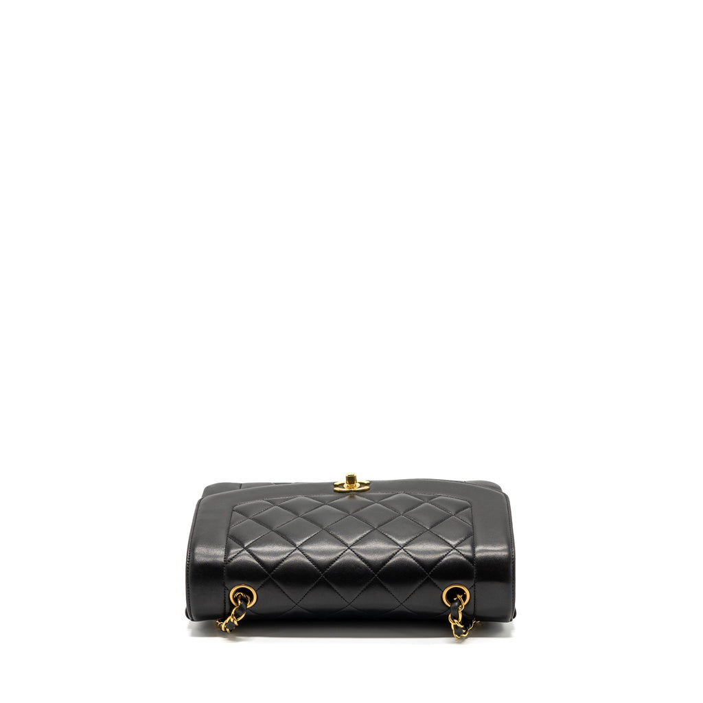Chanel Vintage Diana Flap Bag Lambskin Black