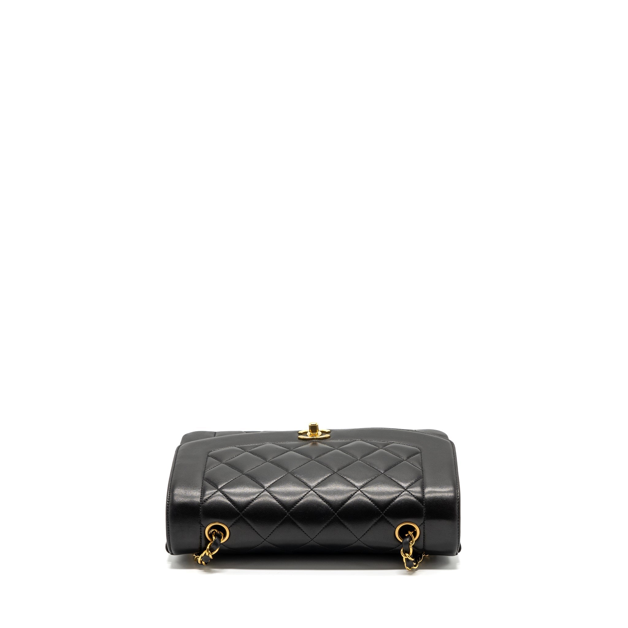 Chanel Vintage Diana Flap Bag Lambskin Black