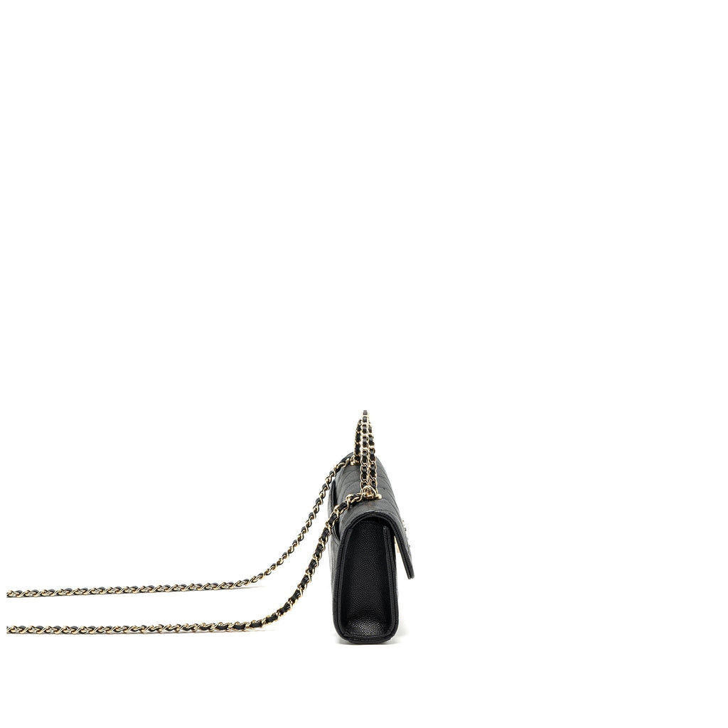 Chanel 23P Top Handle Mini Flap Bag Caviar Black L (Microchip)
