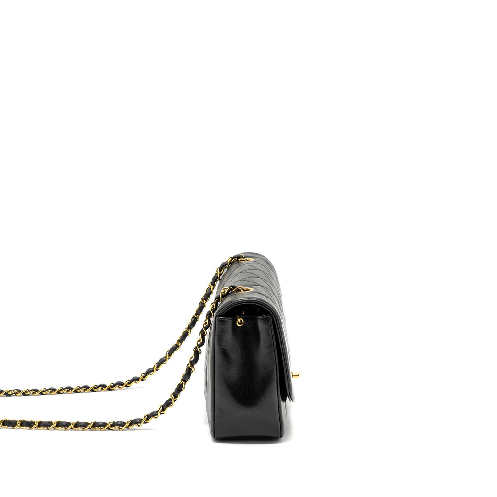 Chanel Vintage Diana Flap Bag Lambskin Black