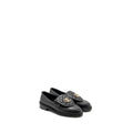 Chanel Size 37 CC Turnlock Loafers Quilted Leather Black L