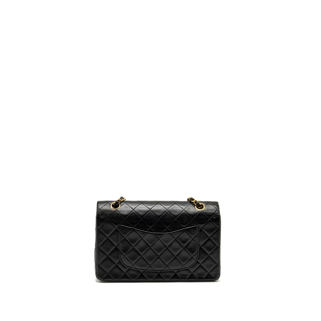 Chanel Vintage Medium Classic Double Flap Bag lambskin black