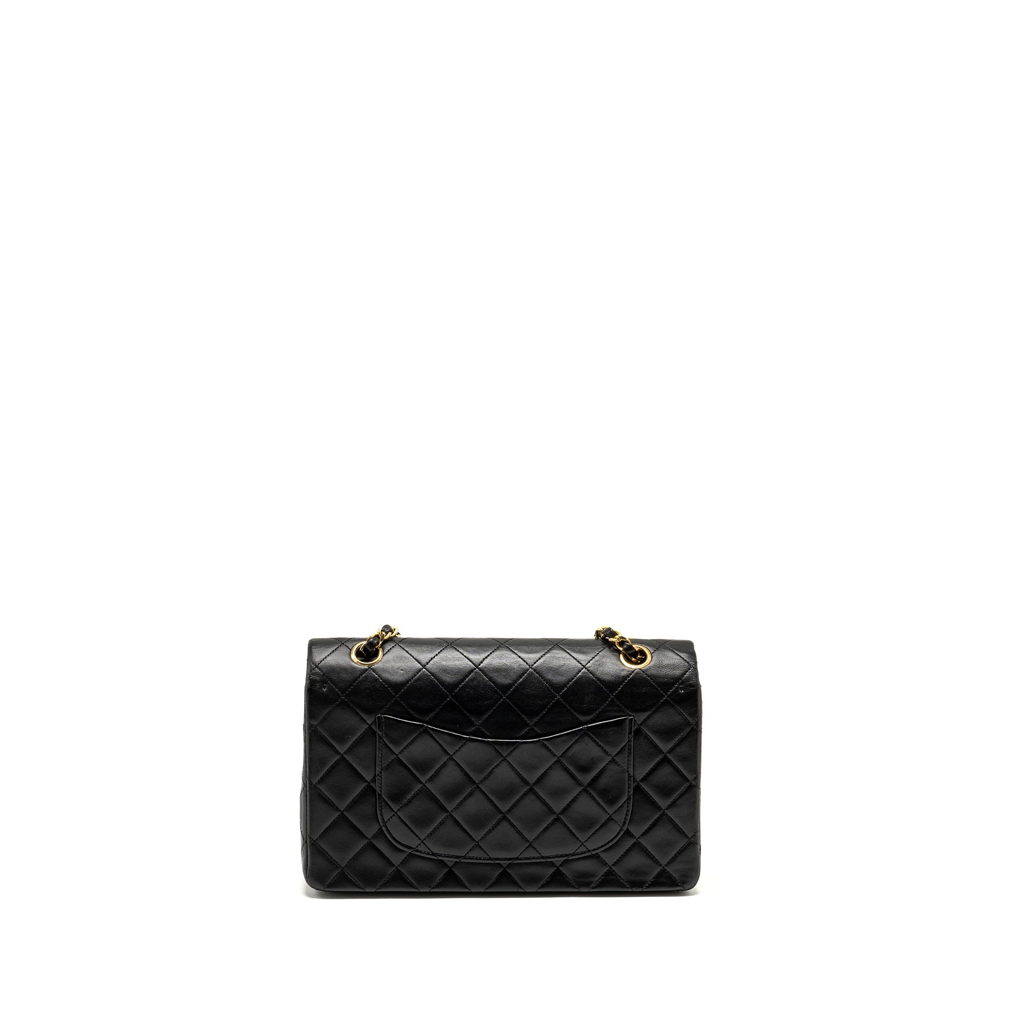 Chanel Vintage Medium Classic Double Flap Bag lambskin black
