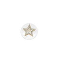 Chanel Star Brooch Crystal Light Gold Tone